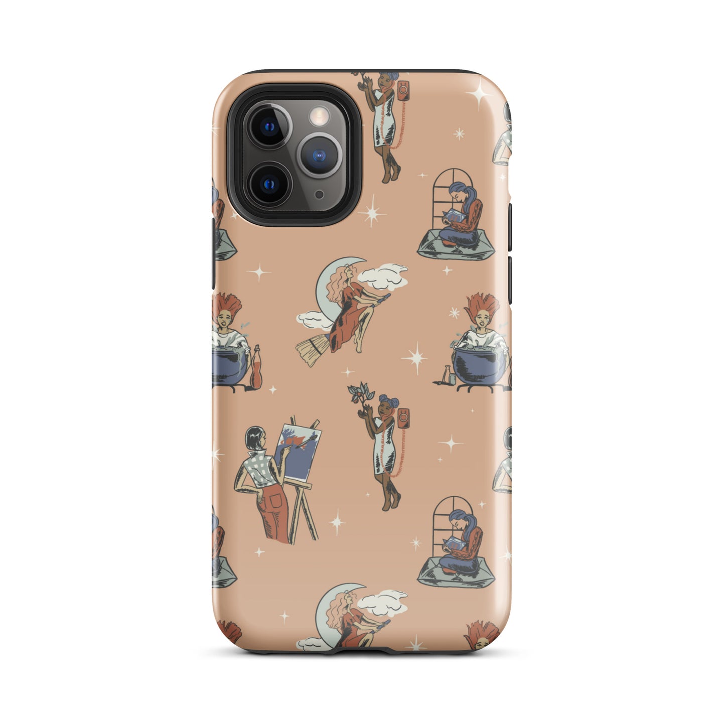 Retro Modern Witch: Halloween Tough Case for iPhone®