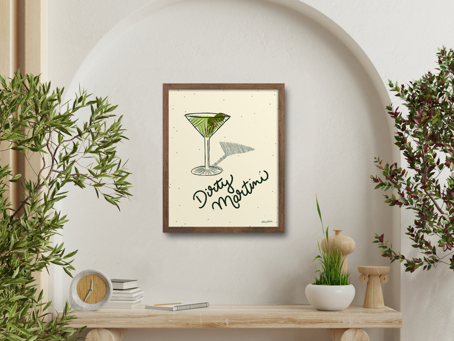 Dirty Martini Art Print