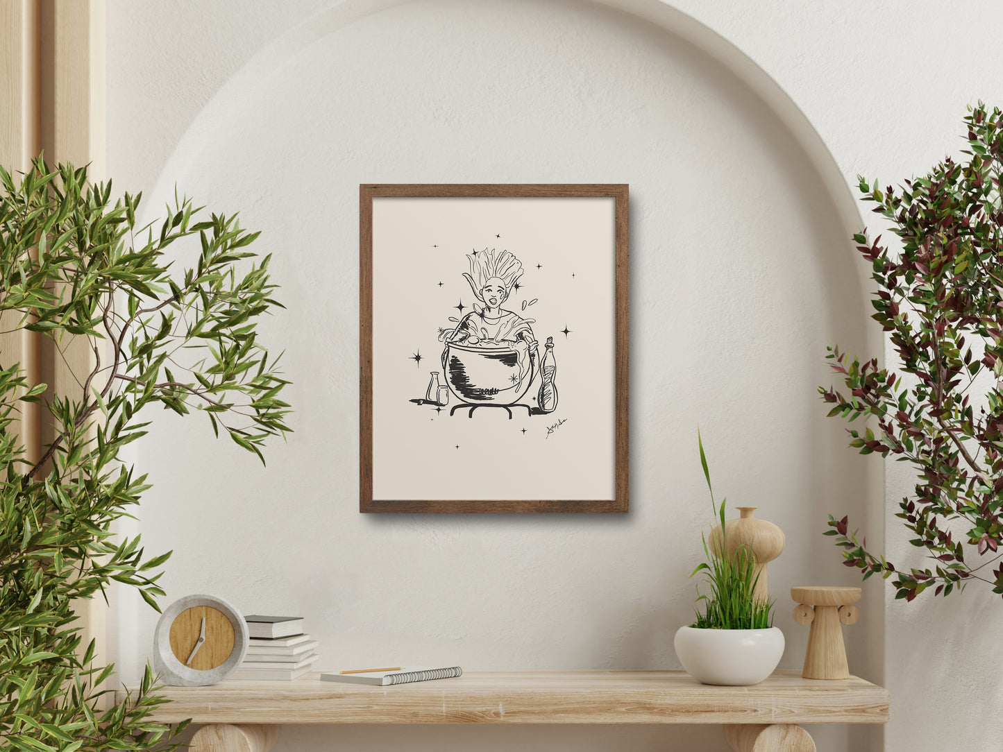 Witches Brew: Halloween Illustration Art Print