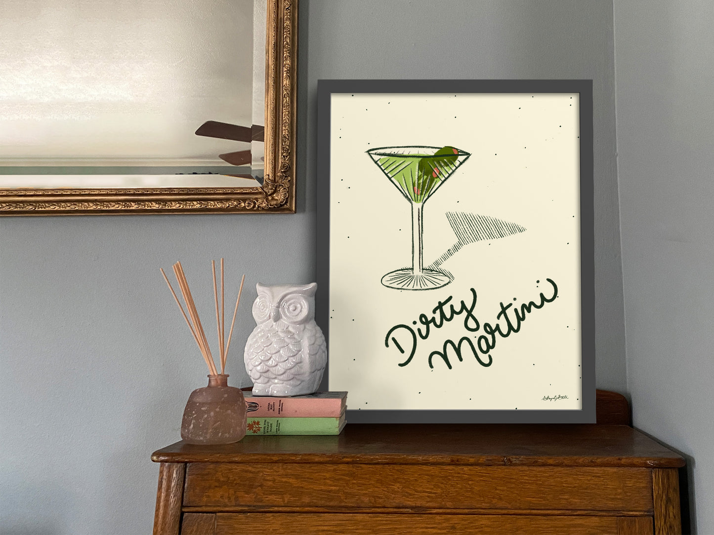 Dirty Martini Art Print