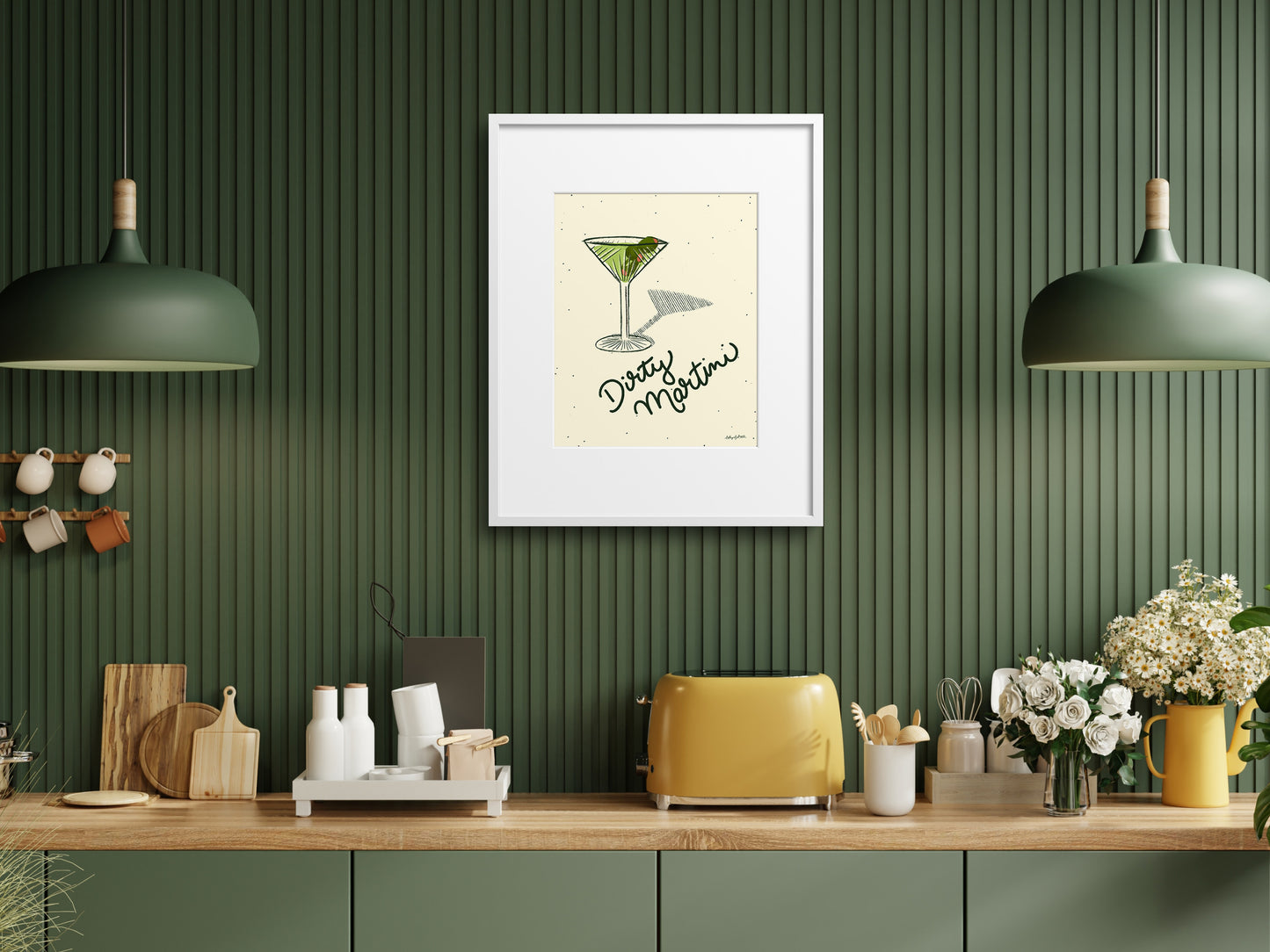 Dirty Martini Art Print