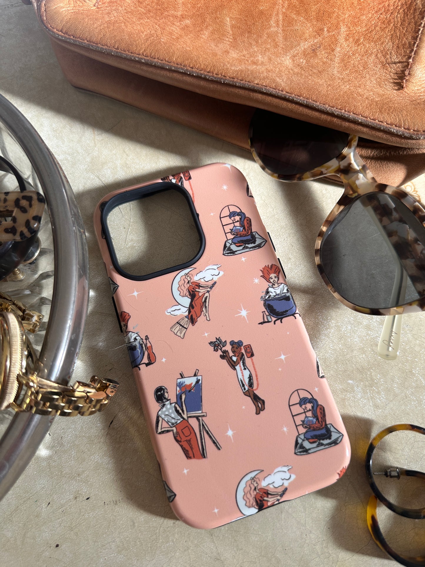 Retro Modern Witch: Halloween Tough Case for iPhone®
