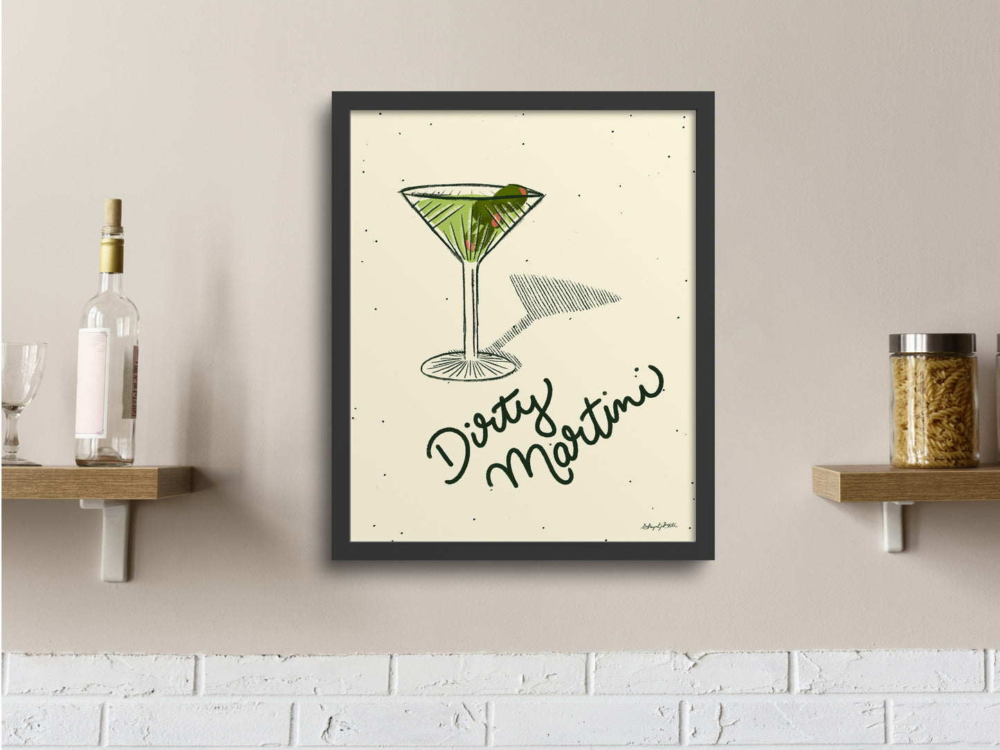 Dirty Martini Art Print