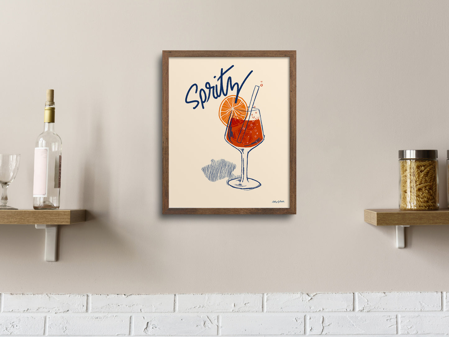 Italian Spritz Cocktail Art Print
