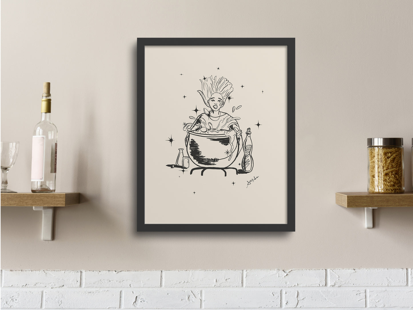 Witches Brew: Halloween Illustration Art Print