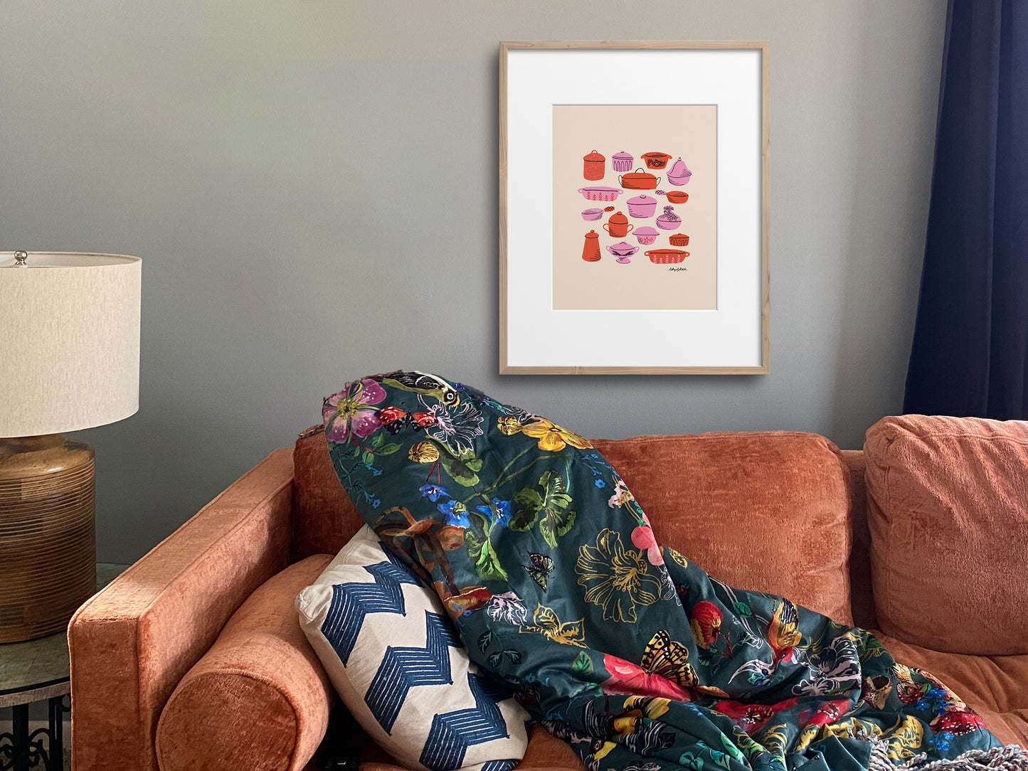Hot Dish Kitchen Art Print