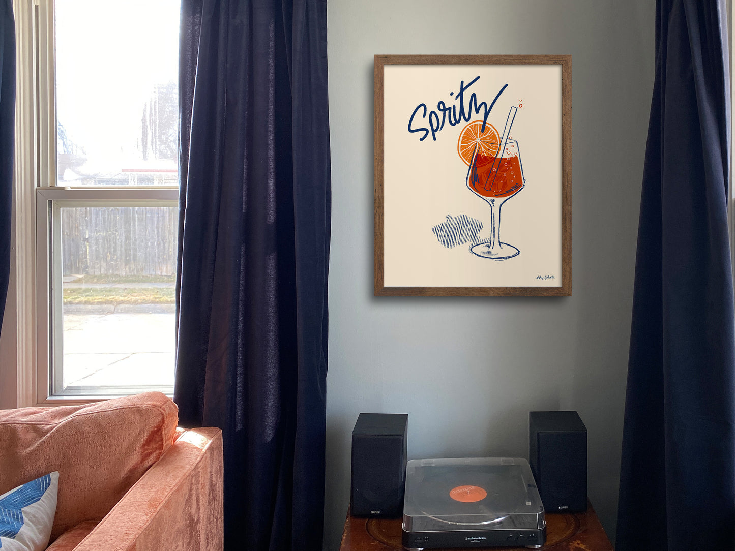 Italian Spritz Cocktail Art Print