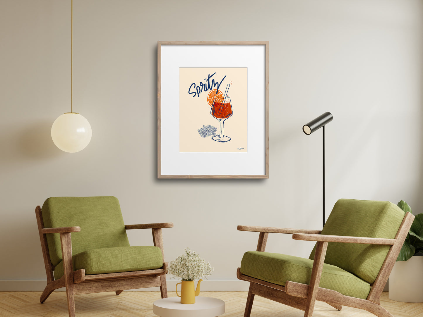 Italian Spritz Cocktail Art Print