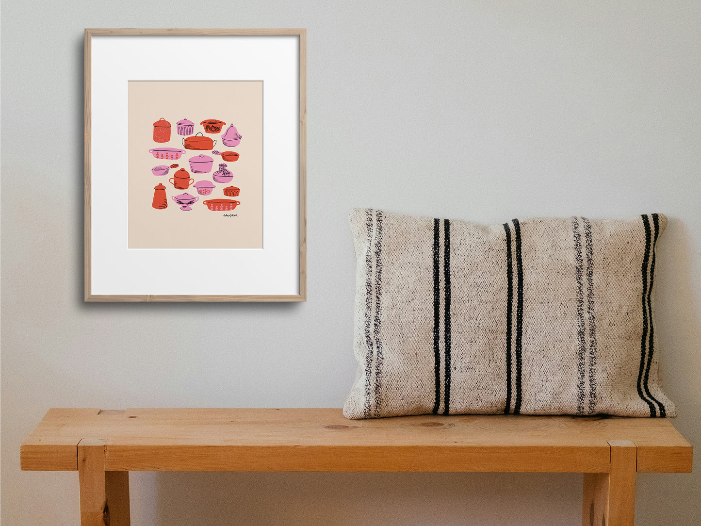 Hot Dish Kitchen Art Print