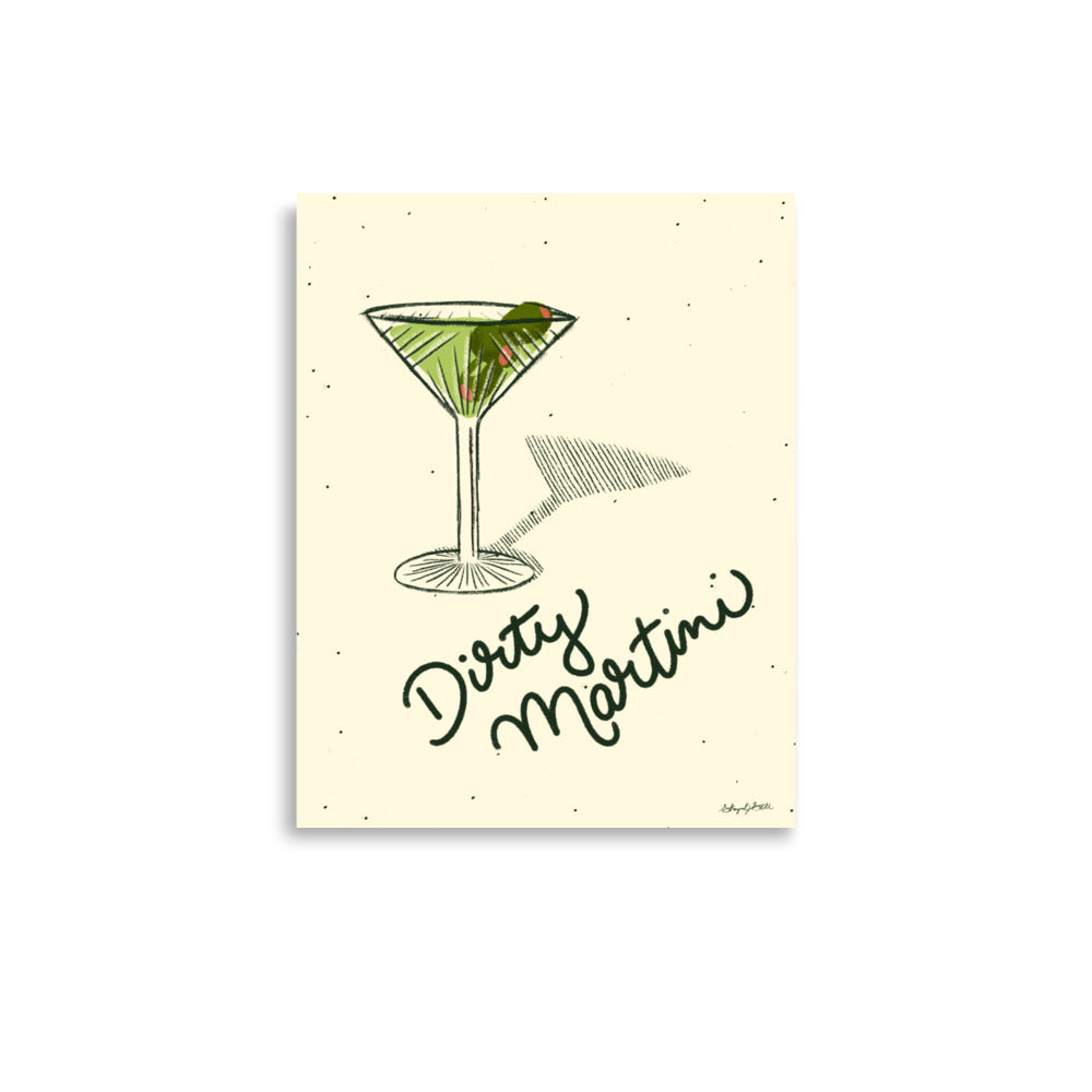 Dirty Martini Art Print