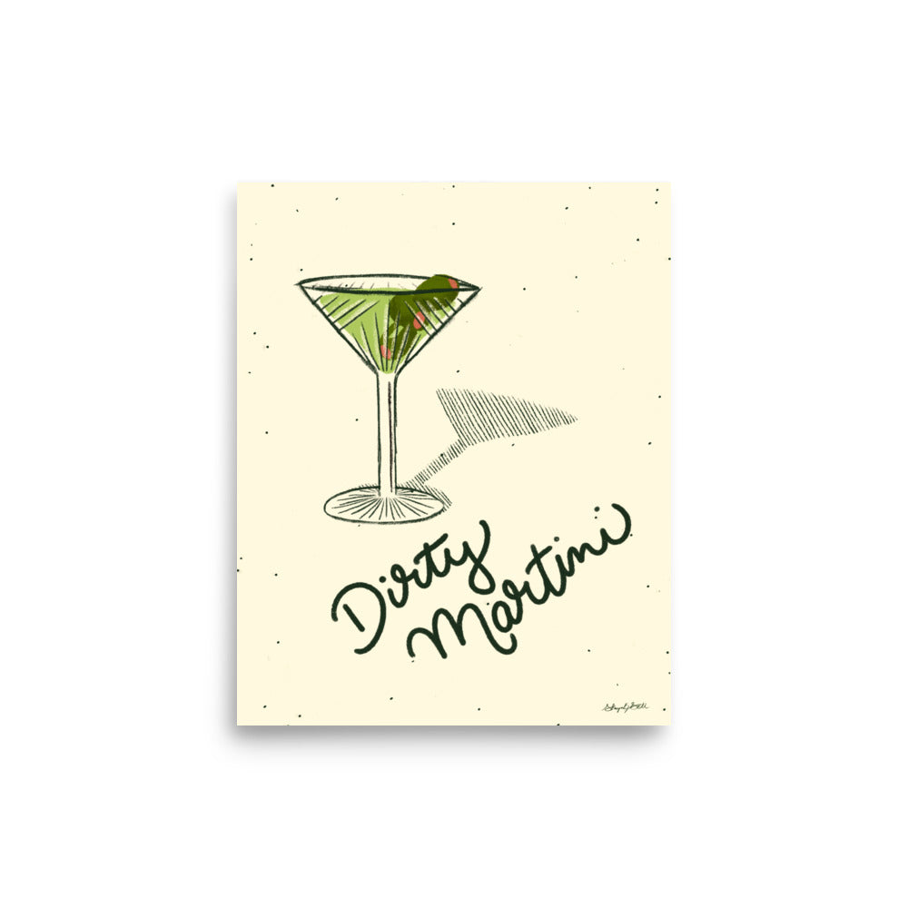 Dirty Martini Art Print