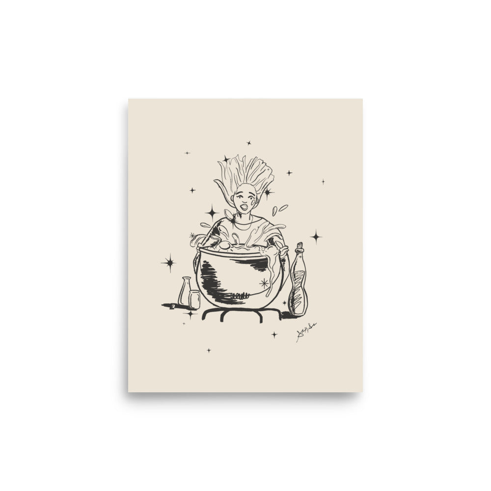 Witches Brew: Halloween Illustration Art Print