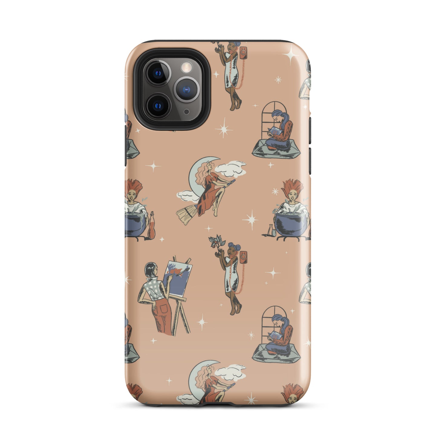 Retro Modern Witch: Halloween Tough Case for iPhone®