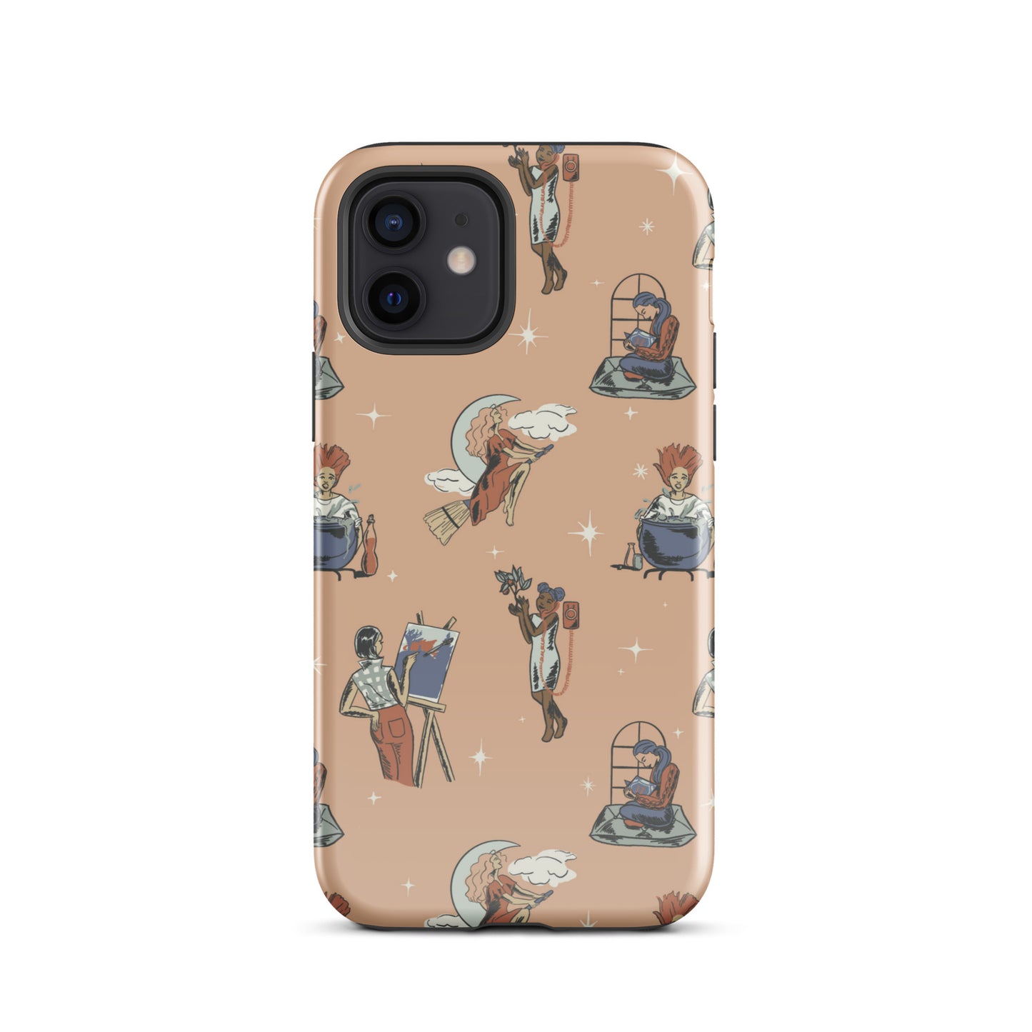 Retro Modern Witch: Halloween Tough Case for iPhone®