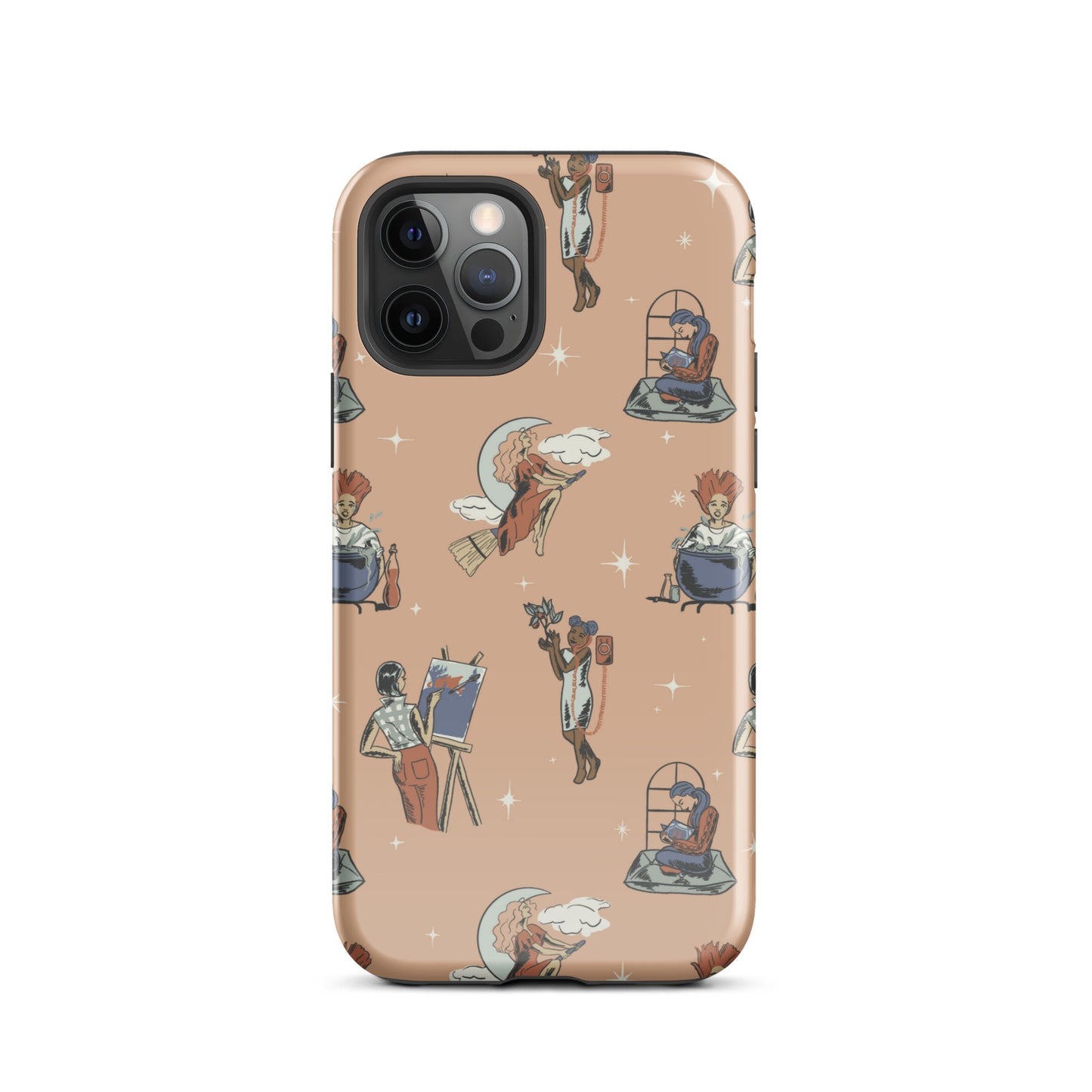 Retro Modern Witch: Halloween Tough Case for iPhone®
