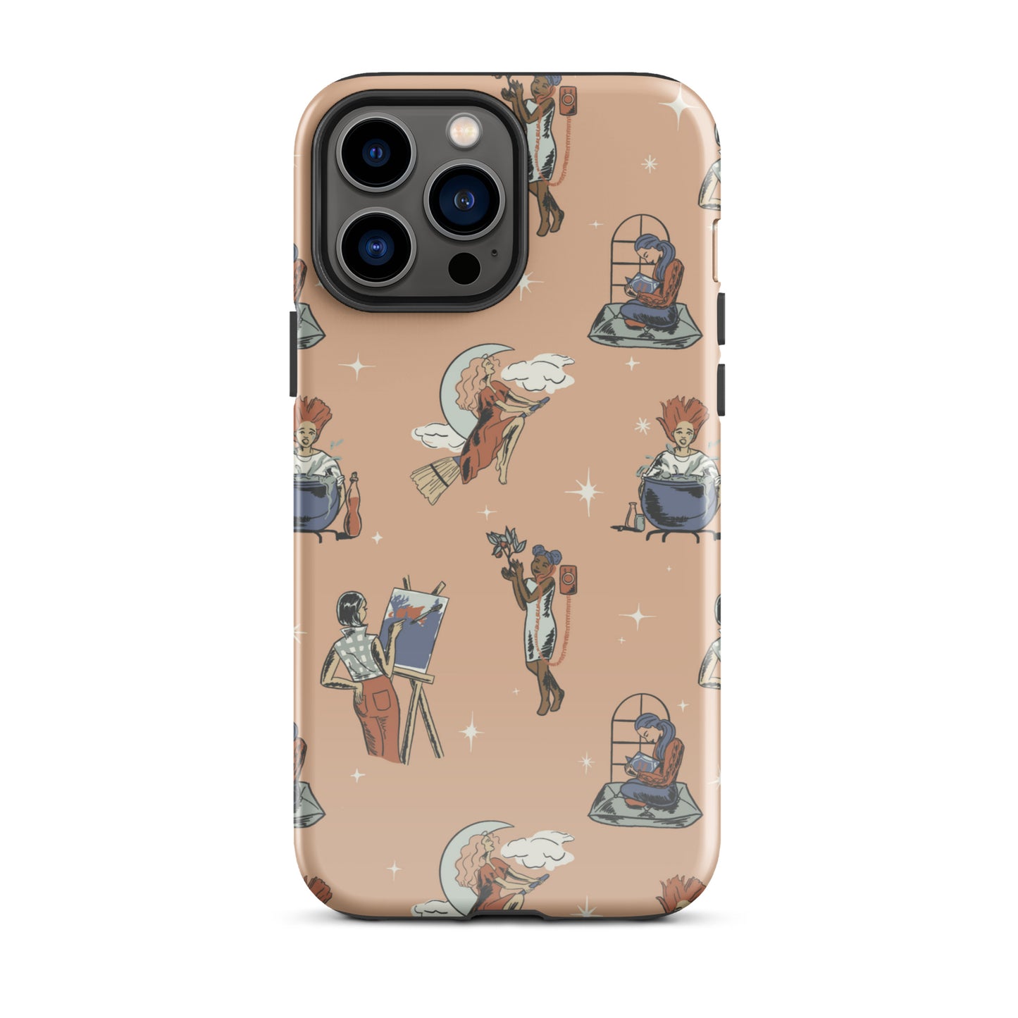 Retro Modern Witch: Halloween Tough Case for iPhone®