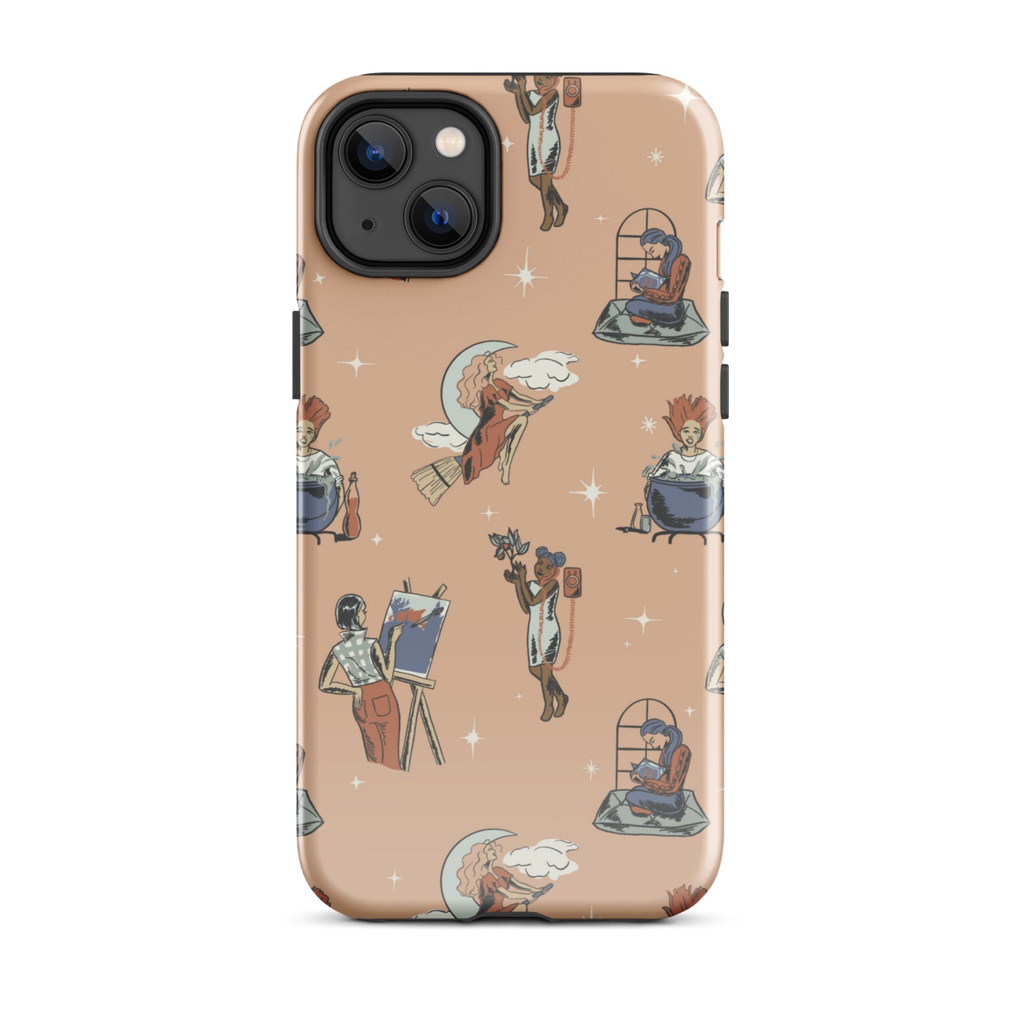 Retro Modern Witch: Halloween Tough Case for iPhone®
